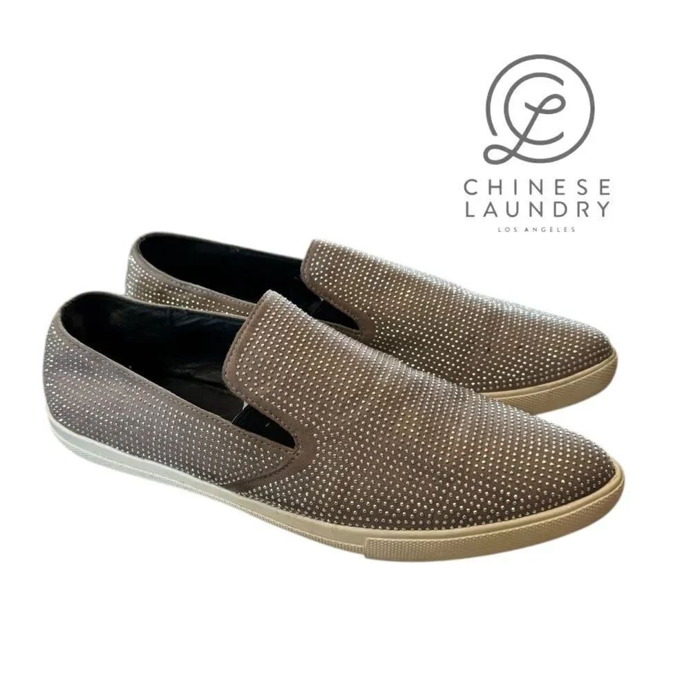 Chinese Laundry Kristin Cavallari Collab Rhinestone Studded Slip-on Sneakers 8 - Picture 2 of 6